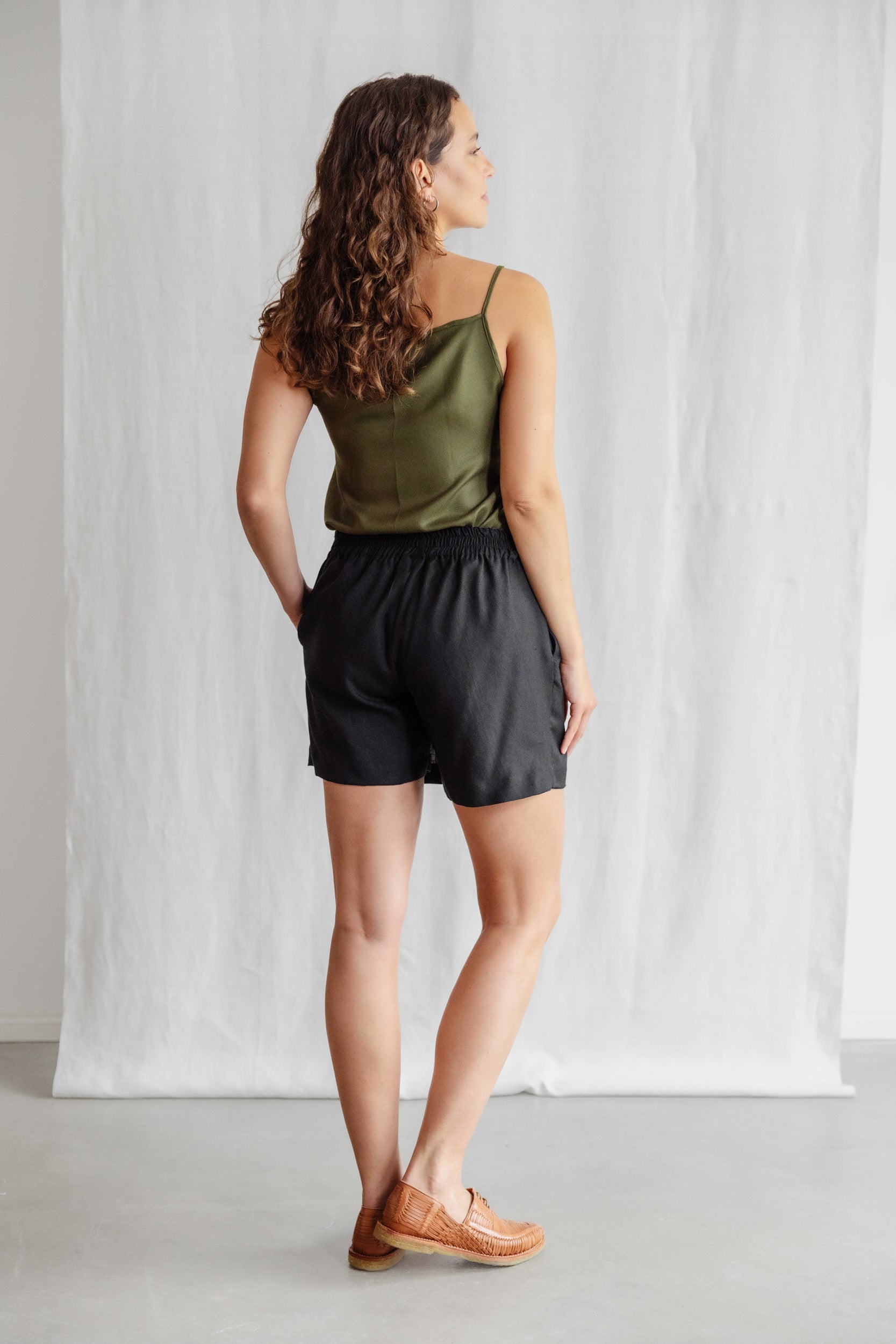 Hemp/Tencel Skort Safiya Black