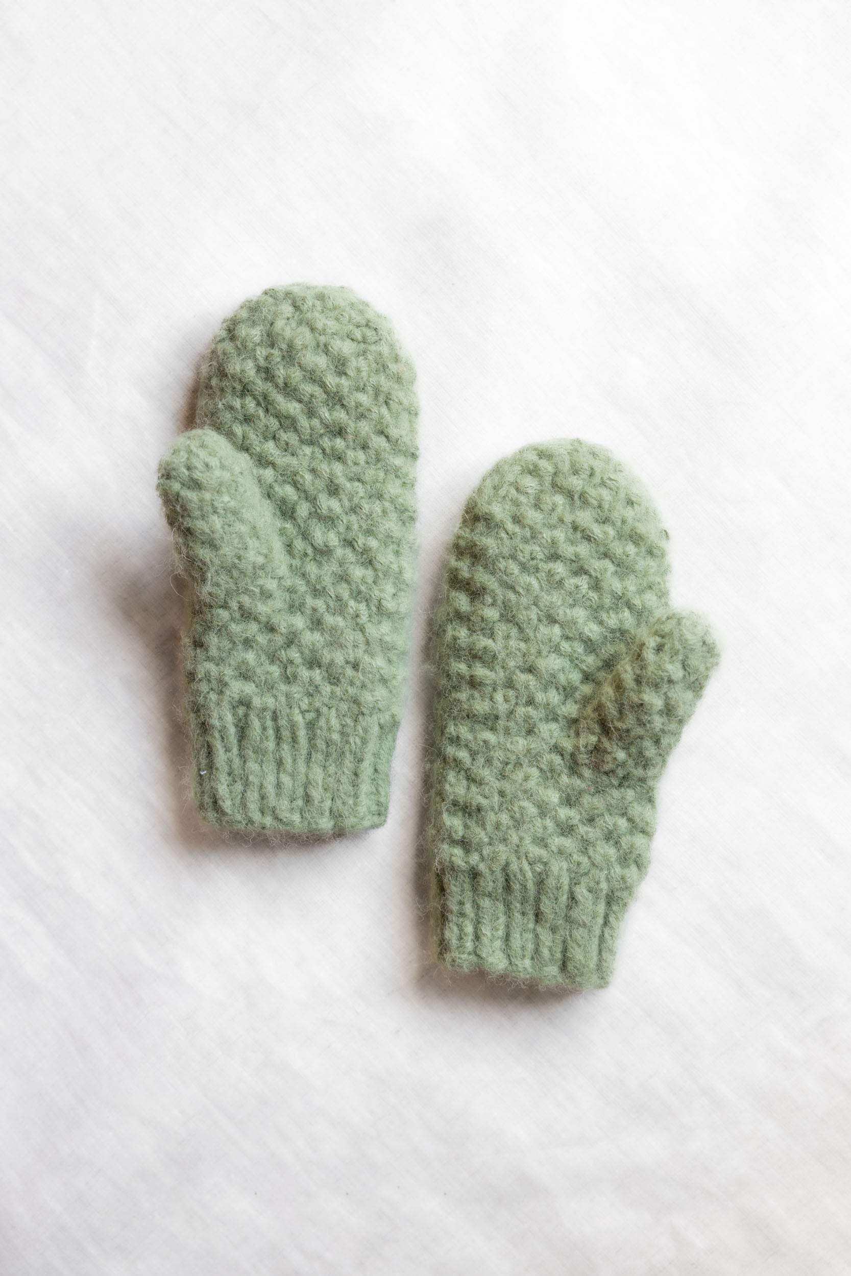 Baby-Alpaka Fäustling Handschuhe Casma Mint