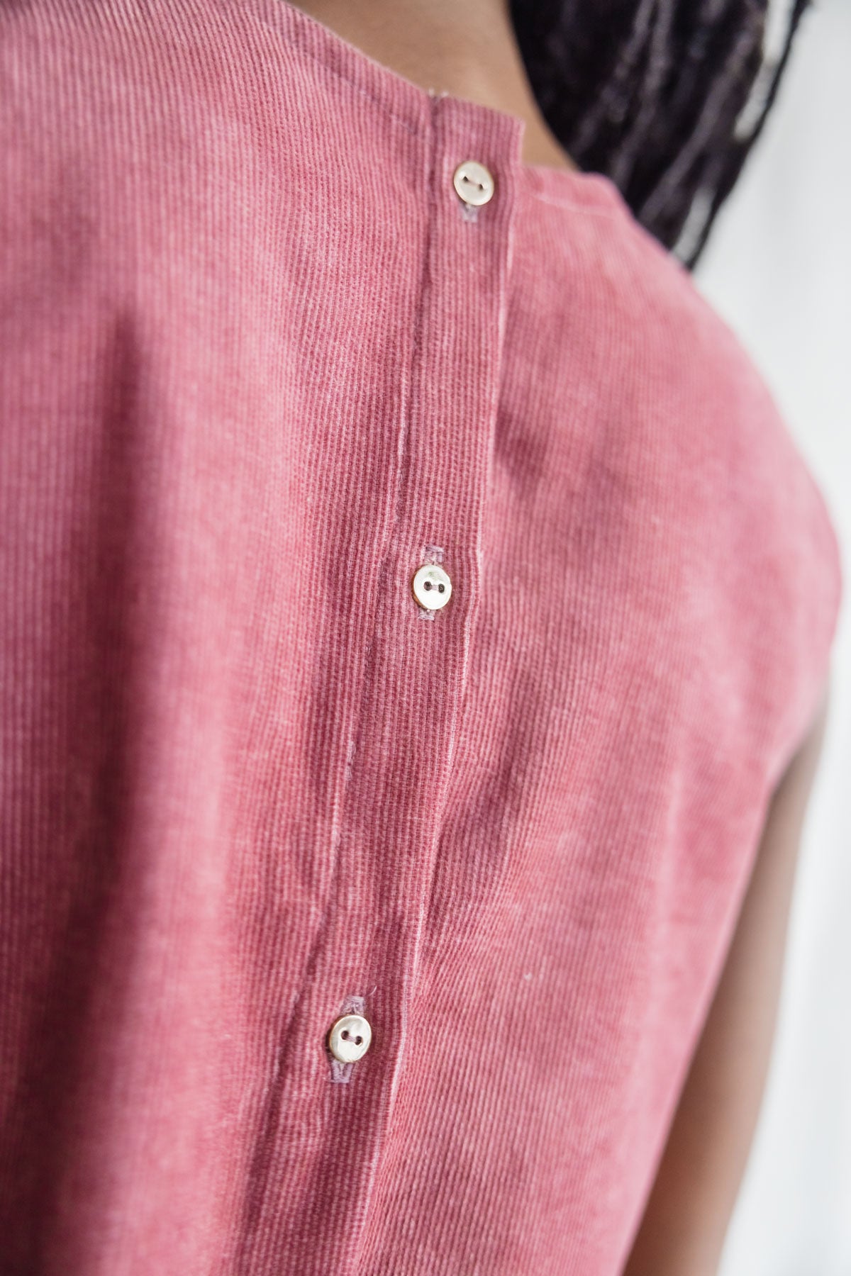 Organic Cotton Cord Top Arman Old Pink