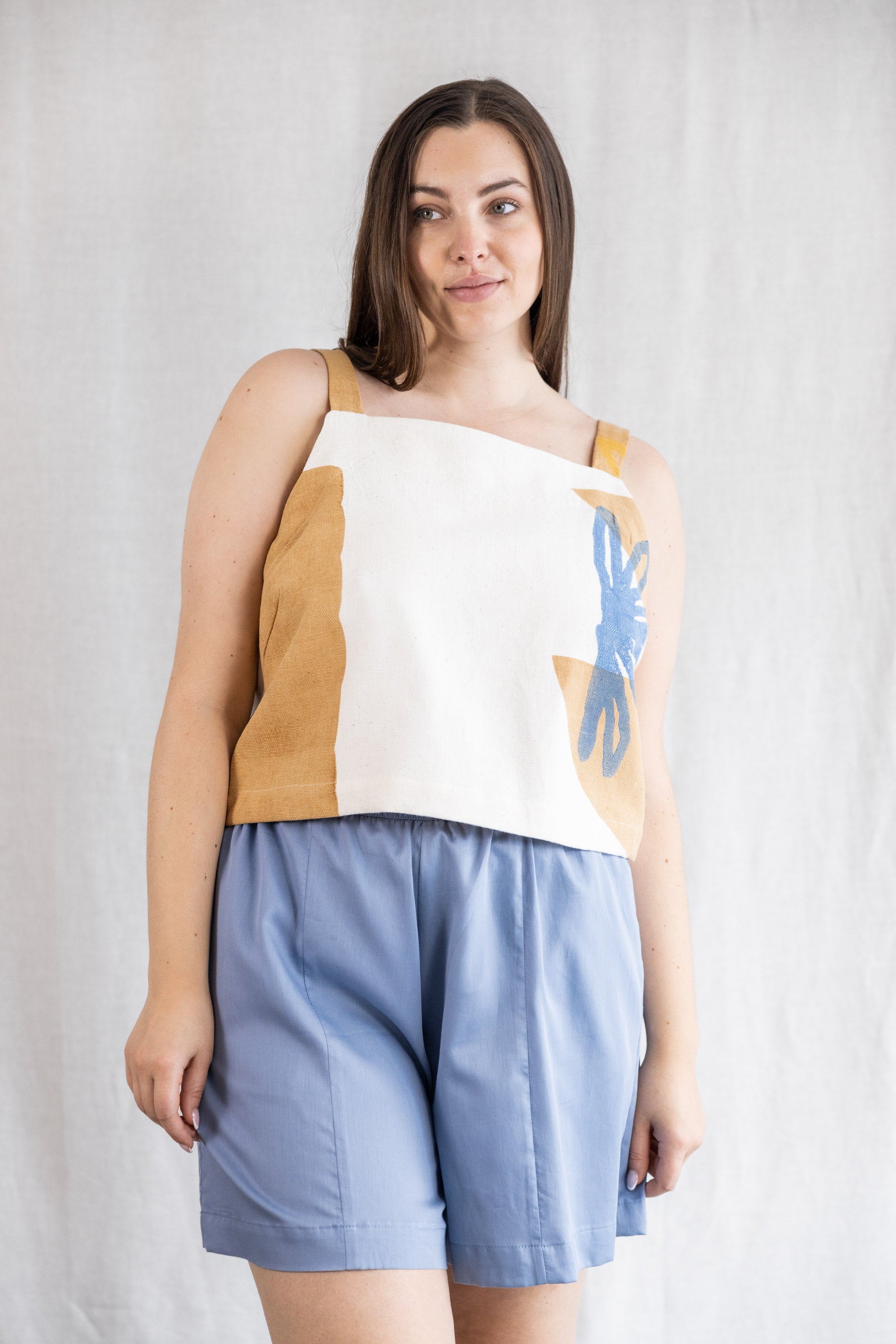 Organic Cotton Top Ruchira Block Print Savanna