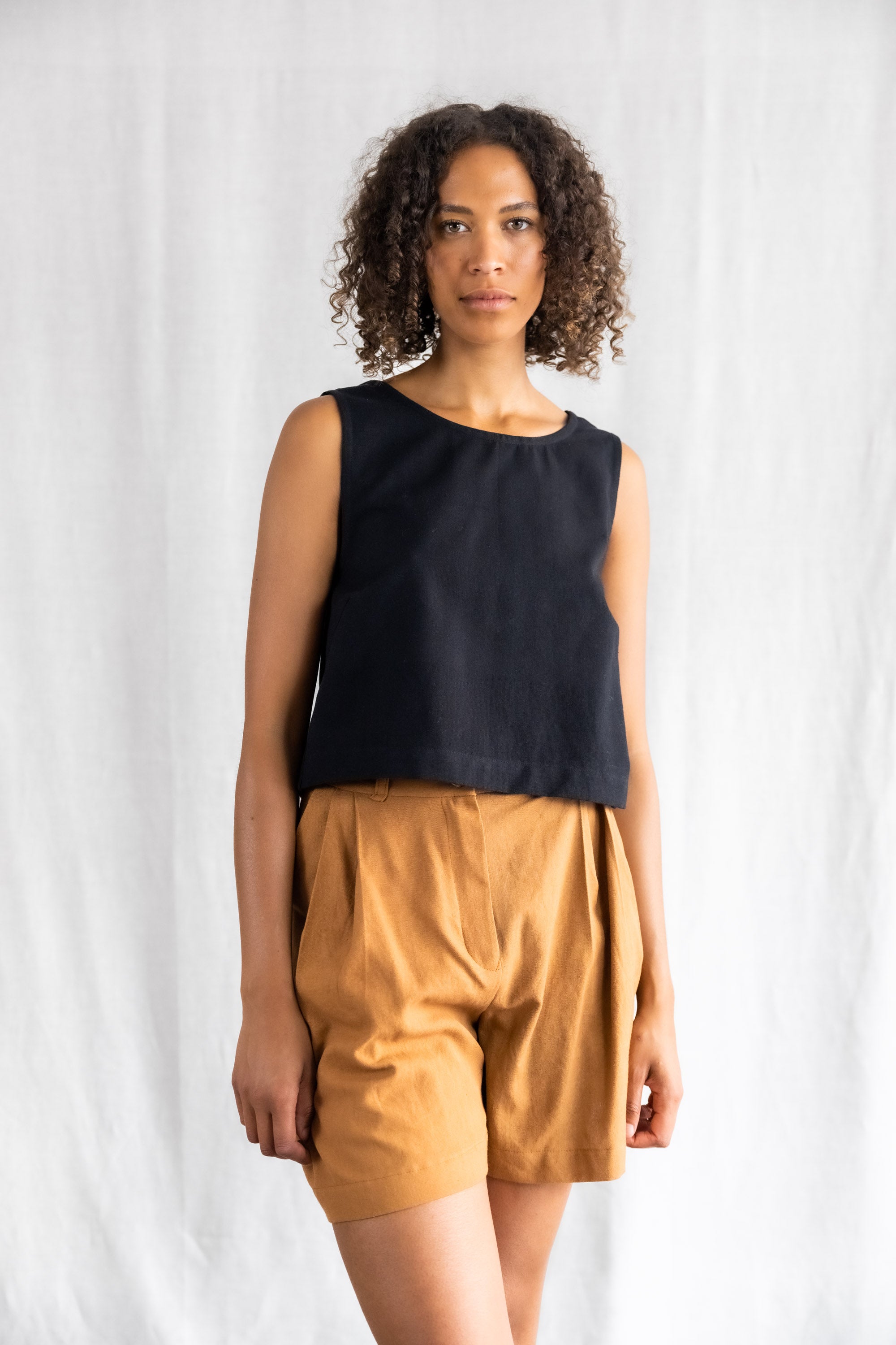Organic Cotton Top Pallavi Black