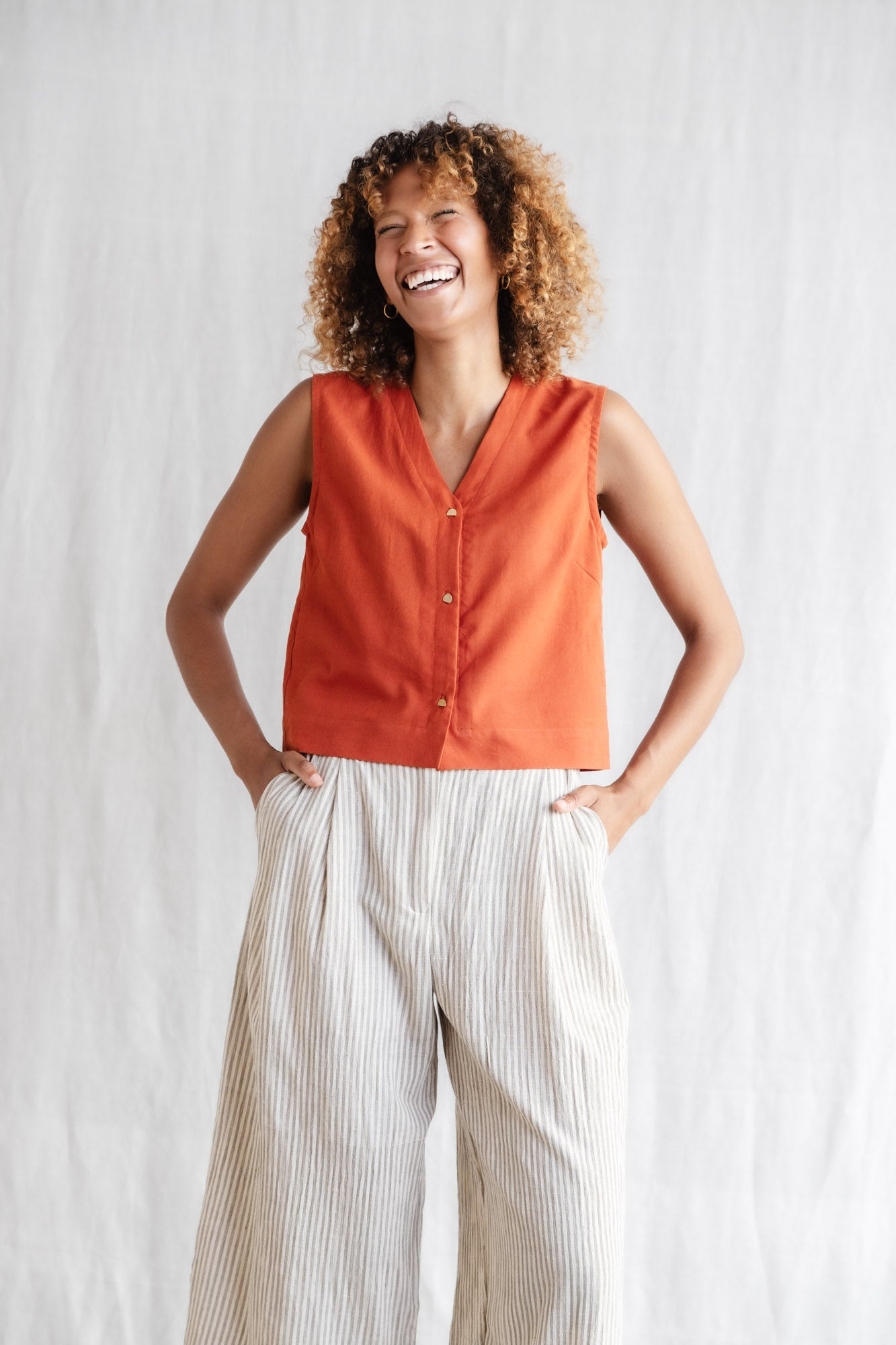 Bio-Baumwoll Top Chatania Terracotta