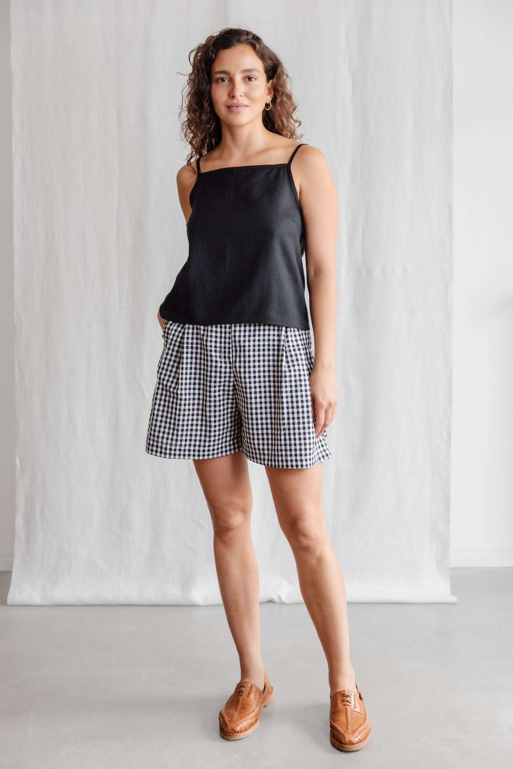 Hanf/Tencel Trägertop Leyla Schwarz