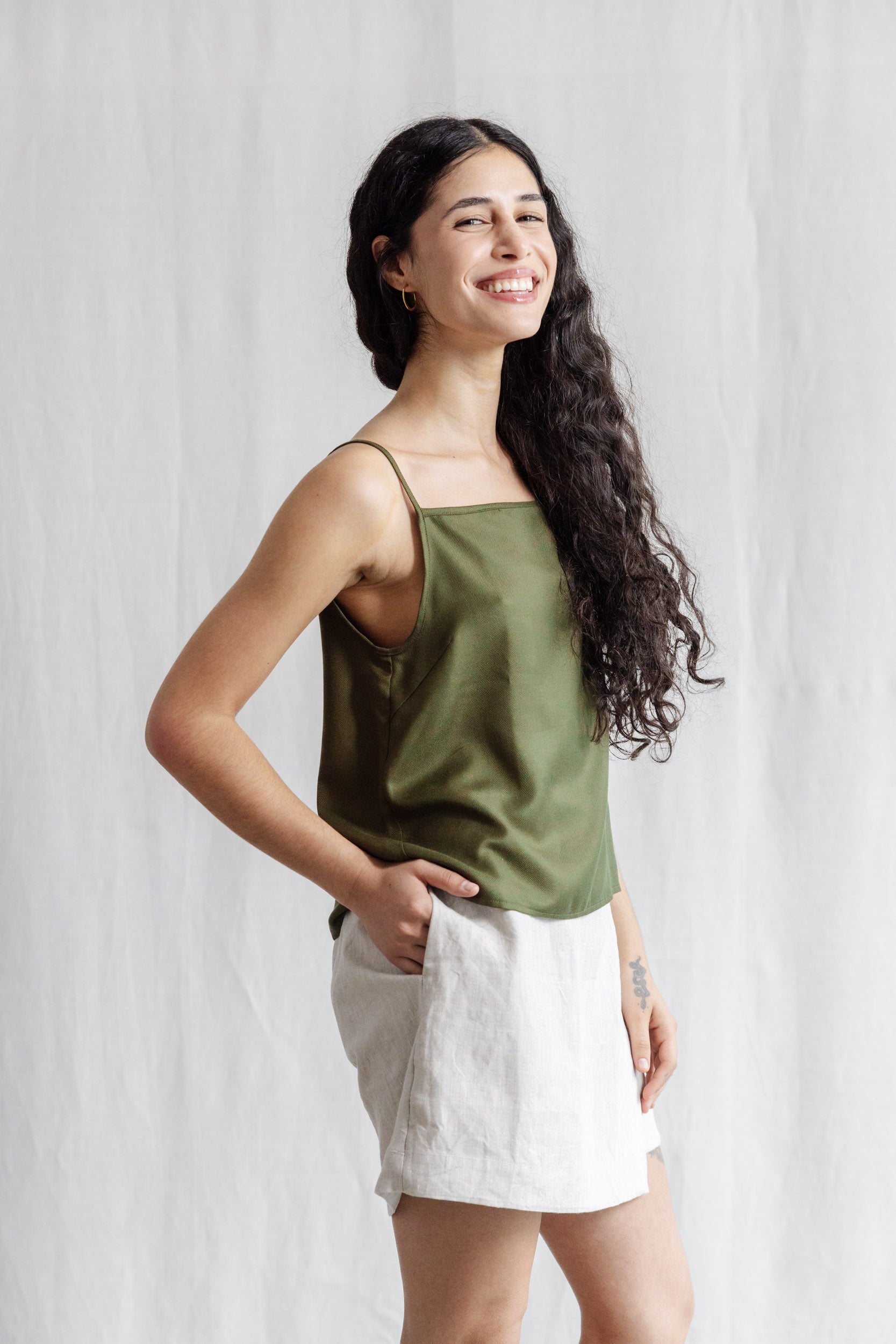 Modal Trägertop Leyla Khaki