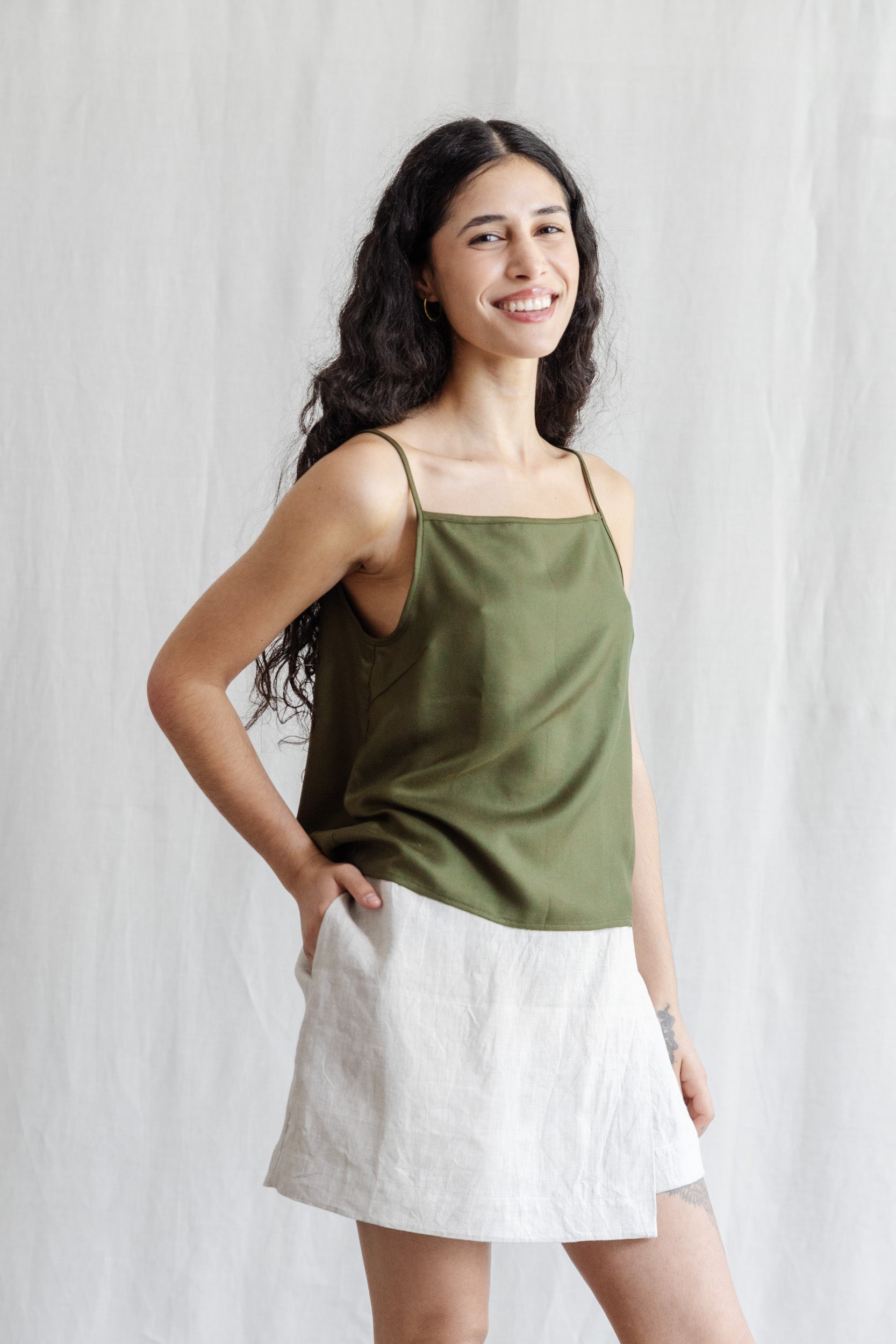 Modal Trägertop Leyla Khaki