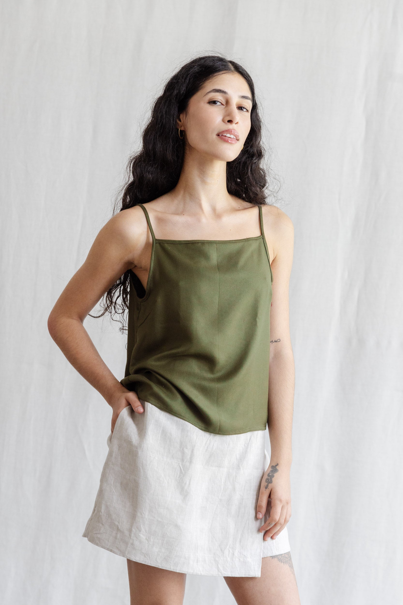 Modal Trägertop Leyla Khaki