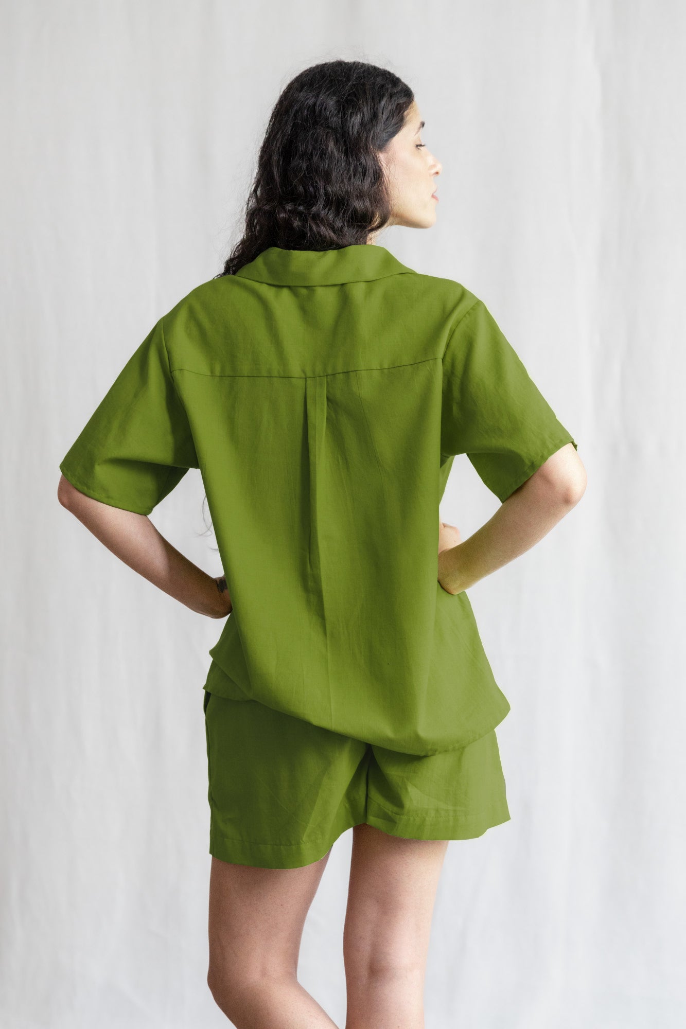 Organic Cotton Shirt Neha Basil