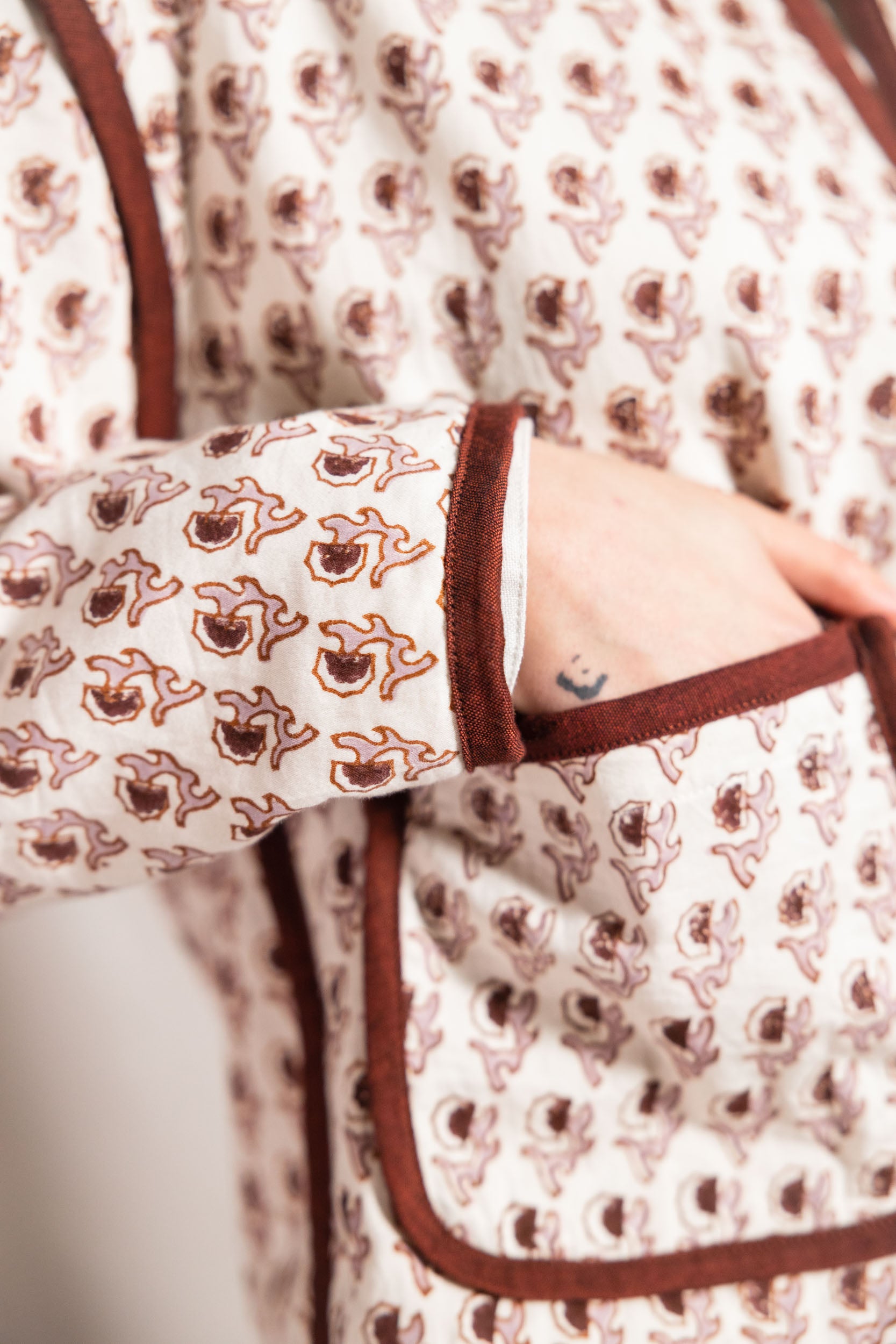 Bio-Baumwoll Wendejacke Dhaarti Blockprint