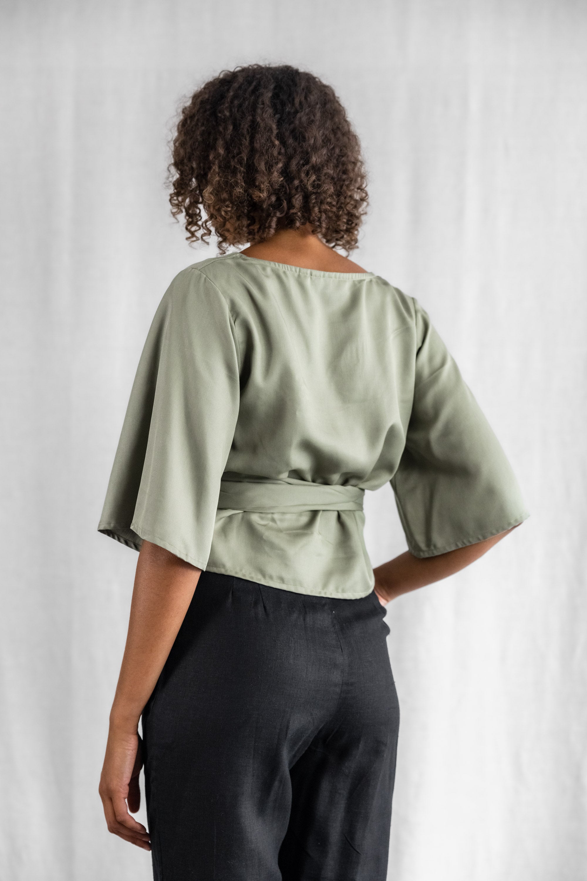 Modal blouse Vasanta Matcha