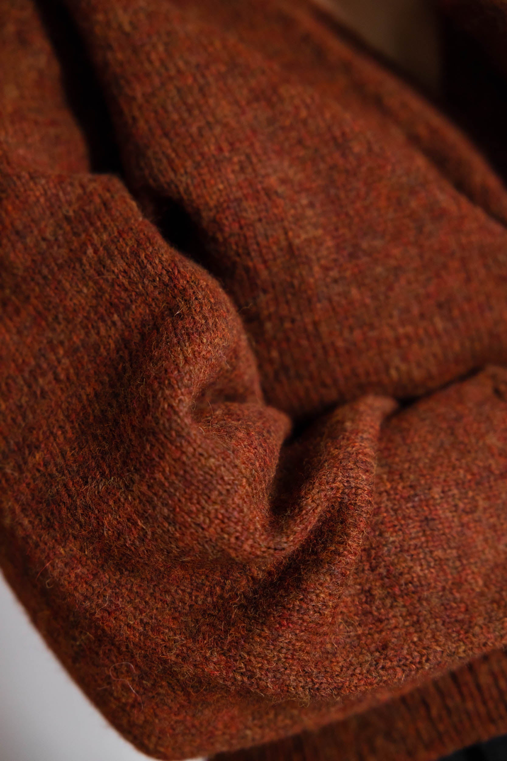 Baby-Alpaka Wickelcardigan Abancay Kastanie