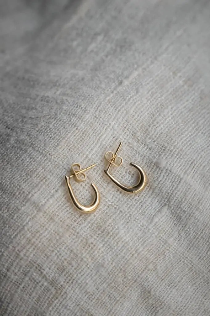 Jhoola Brass Stud Earrings