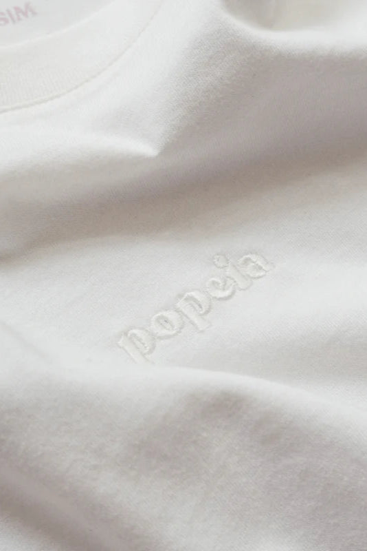 Popeia Bio-Baumwoll Longsleeve Weiß