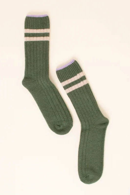 Popeia Wool Socks Green