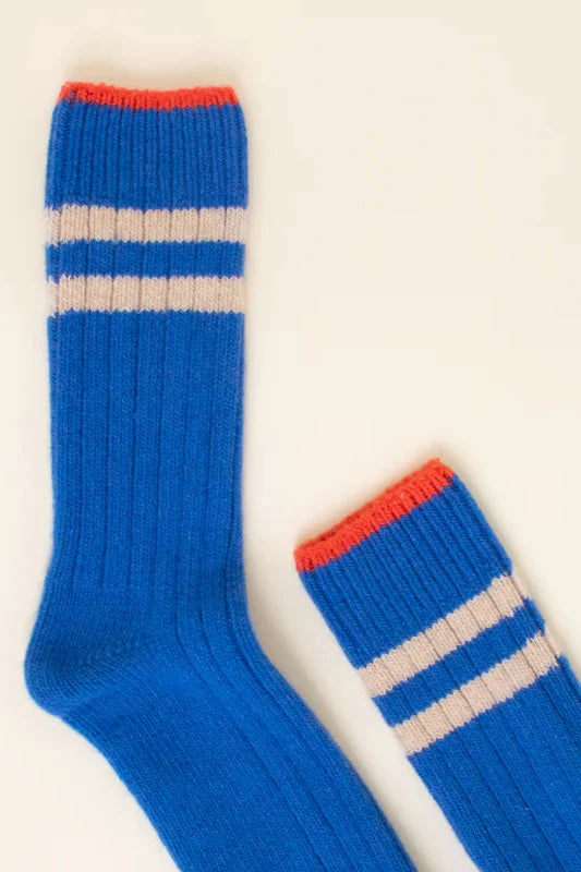 Popeia Wool Socks Royal Blue