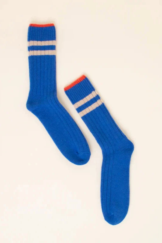 Popeia Wool Socks Royal Blue