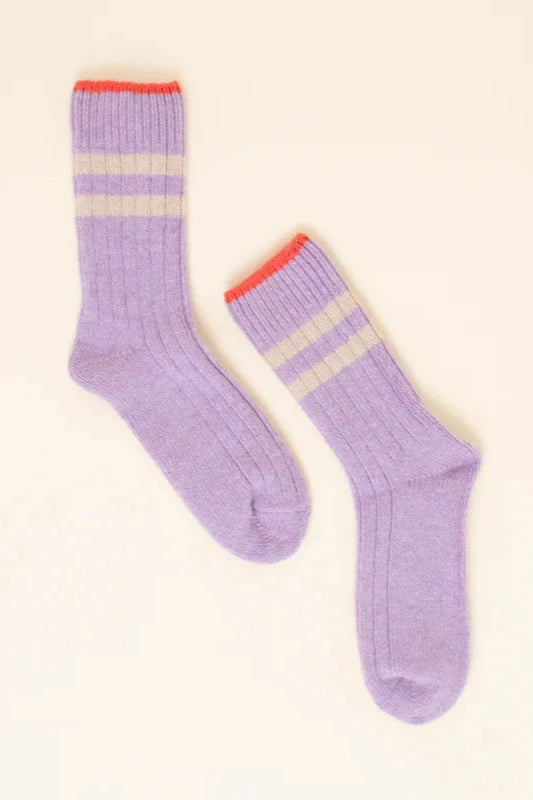 Popeia Wool Socks Purple