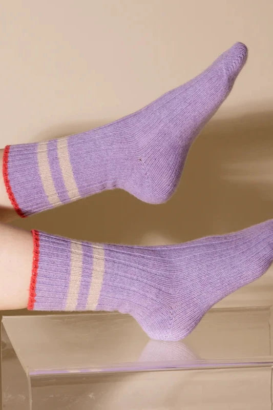 Popeia Wool Socks Purple