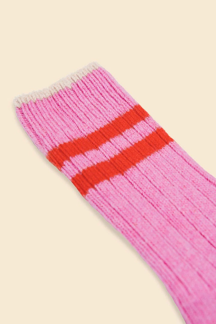 Popeia Woll-Socken Pink