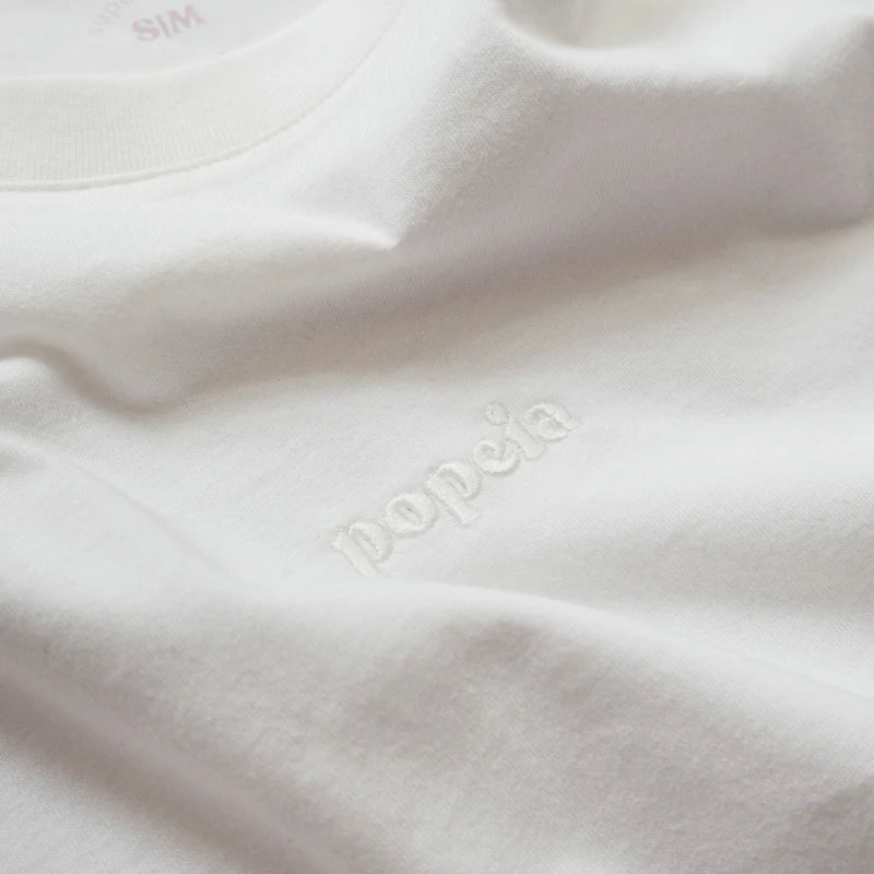 Popeia Organic Cotton T-Shirt White