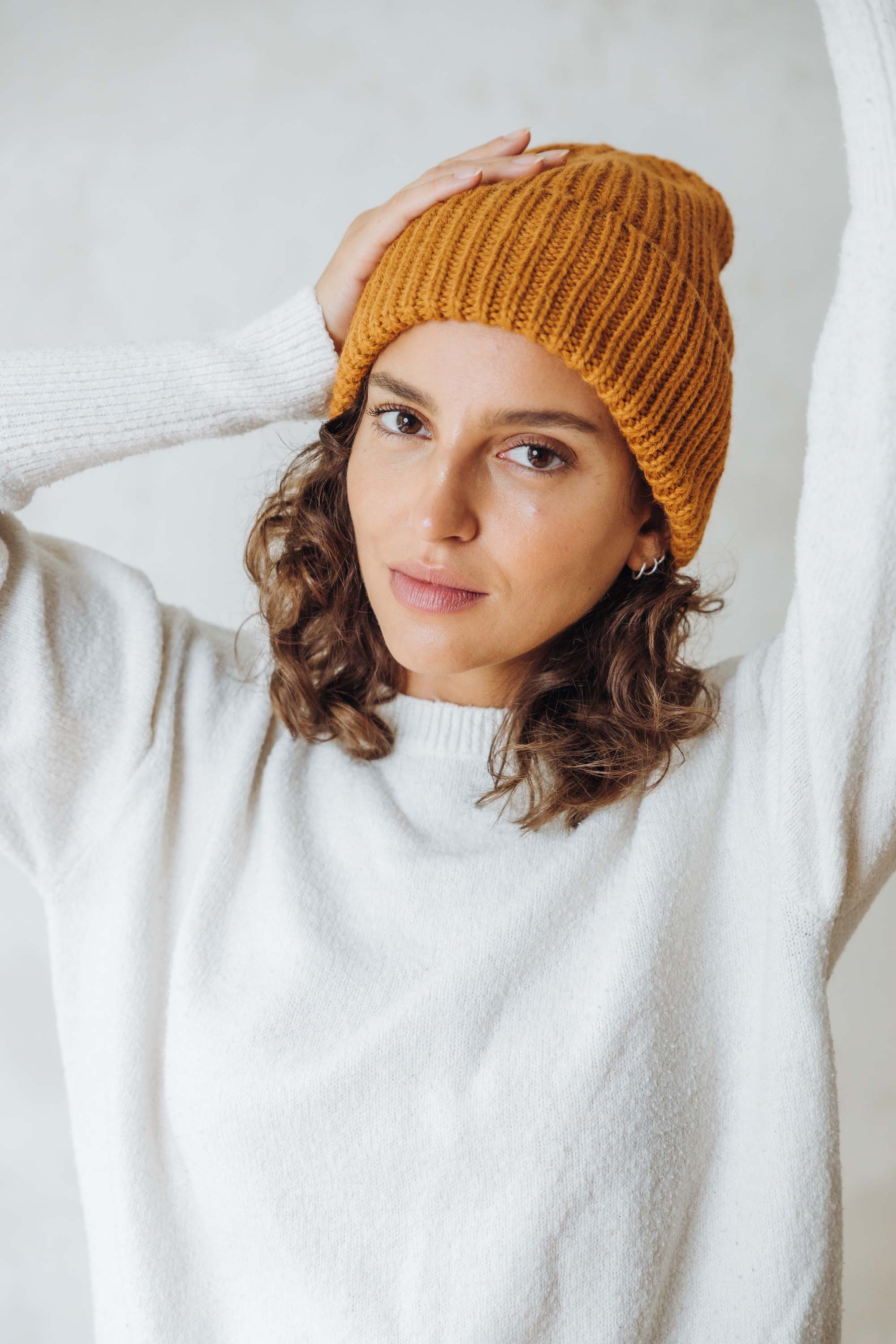 Baby Alpaca Hat Ayacucho Curry