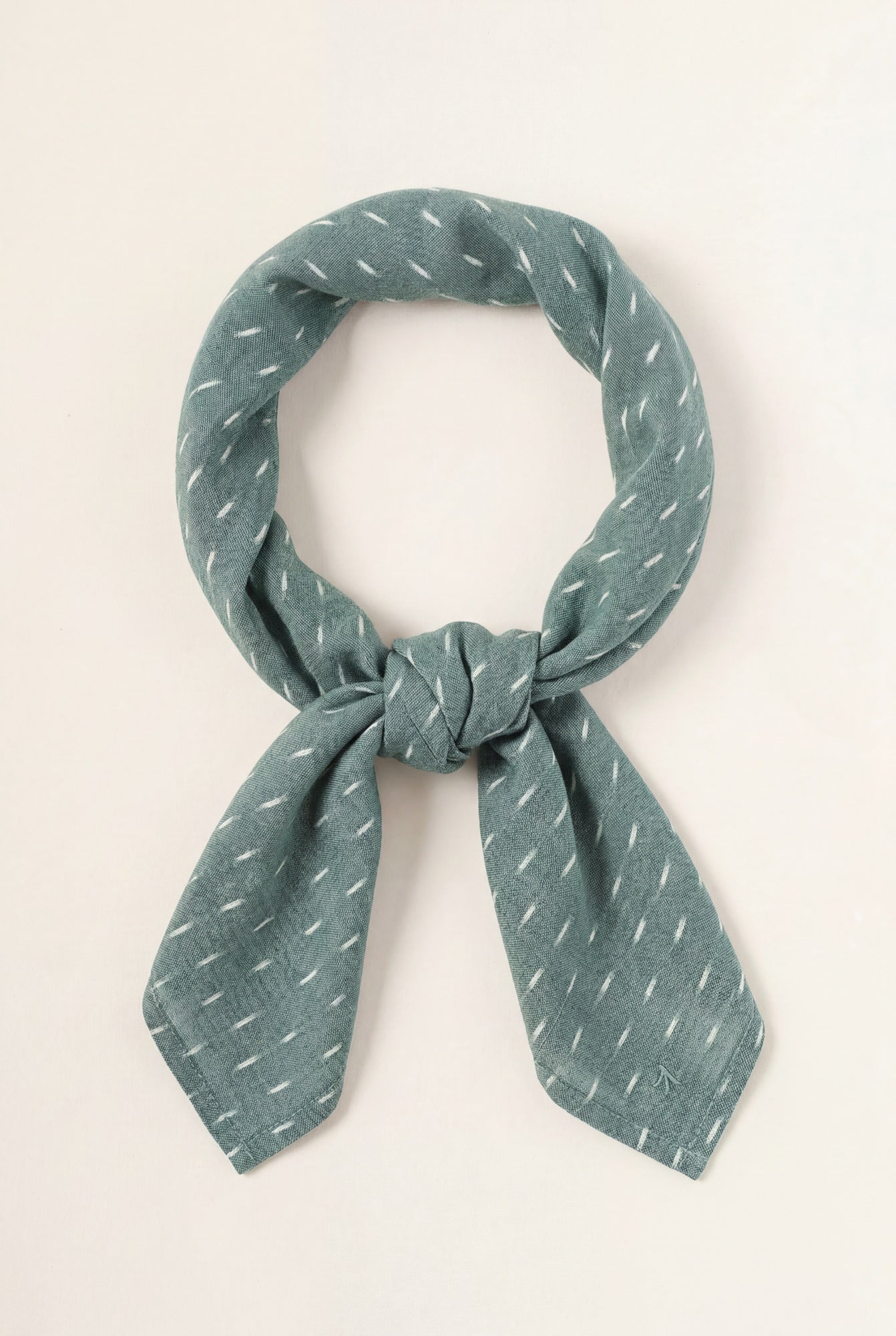 Bio-Baumwoll Bandana Dupatti Ikat Salbei