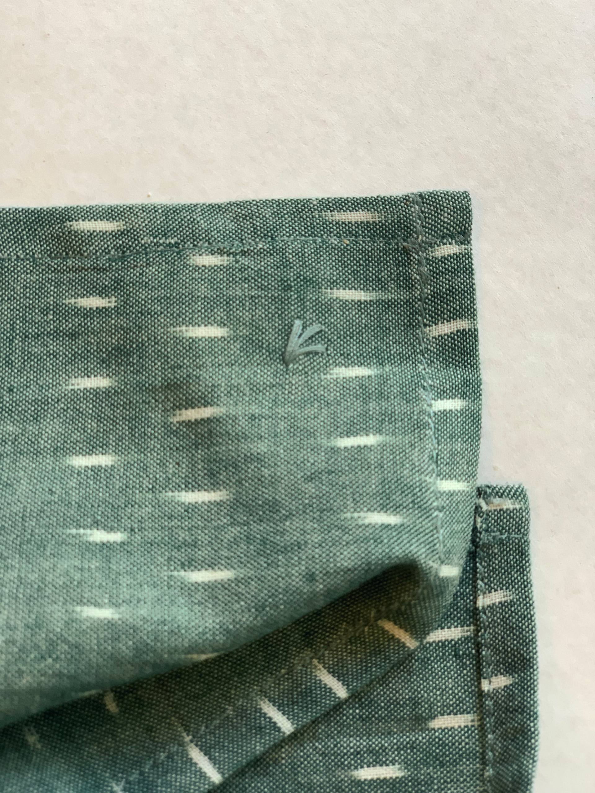 Bio-Baumwoll Bandana Dupatti Ikat Salbei