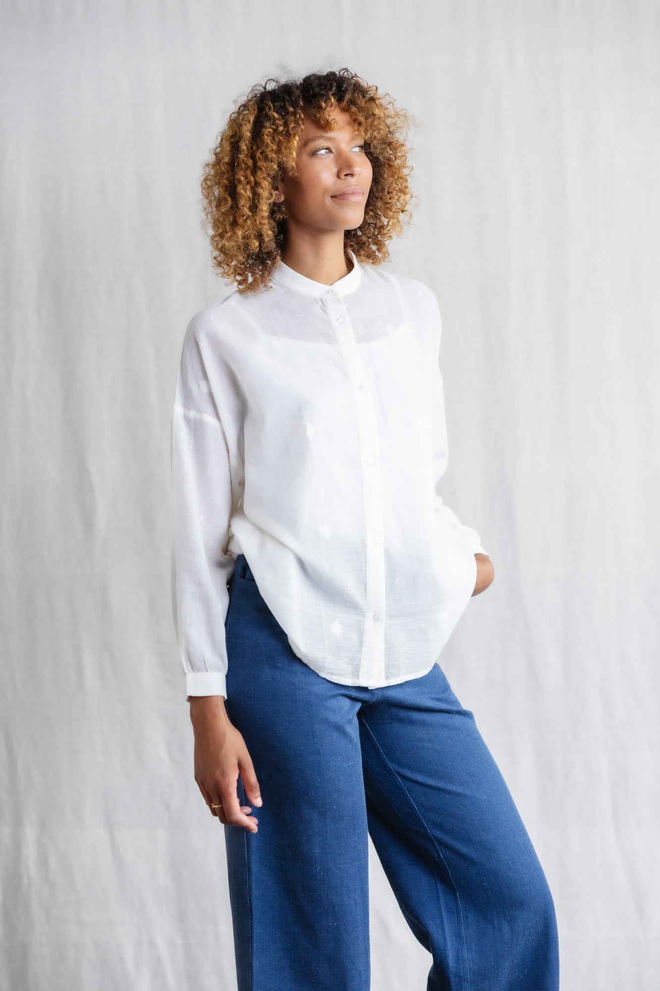 Bio-Baumwoll Bluse Hawali Bhuti