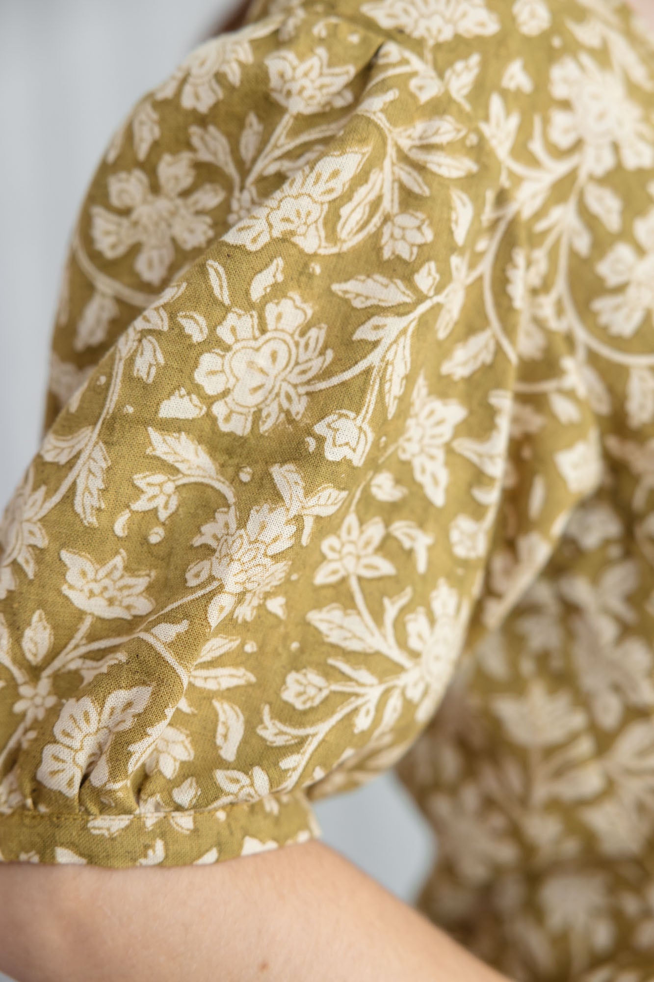 Bio-Baumwoll Bluse Kalira Blockprint