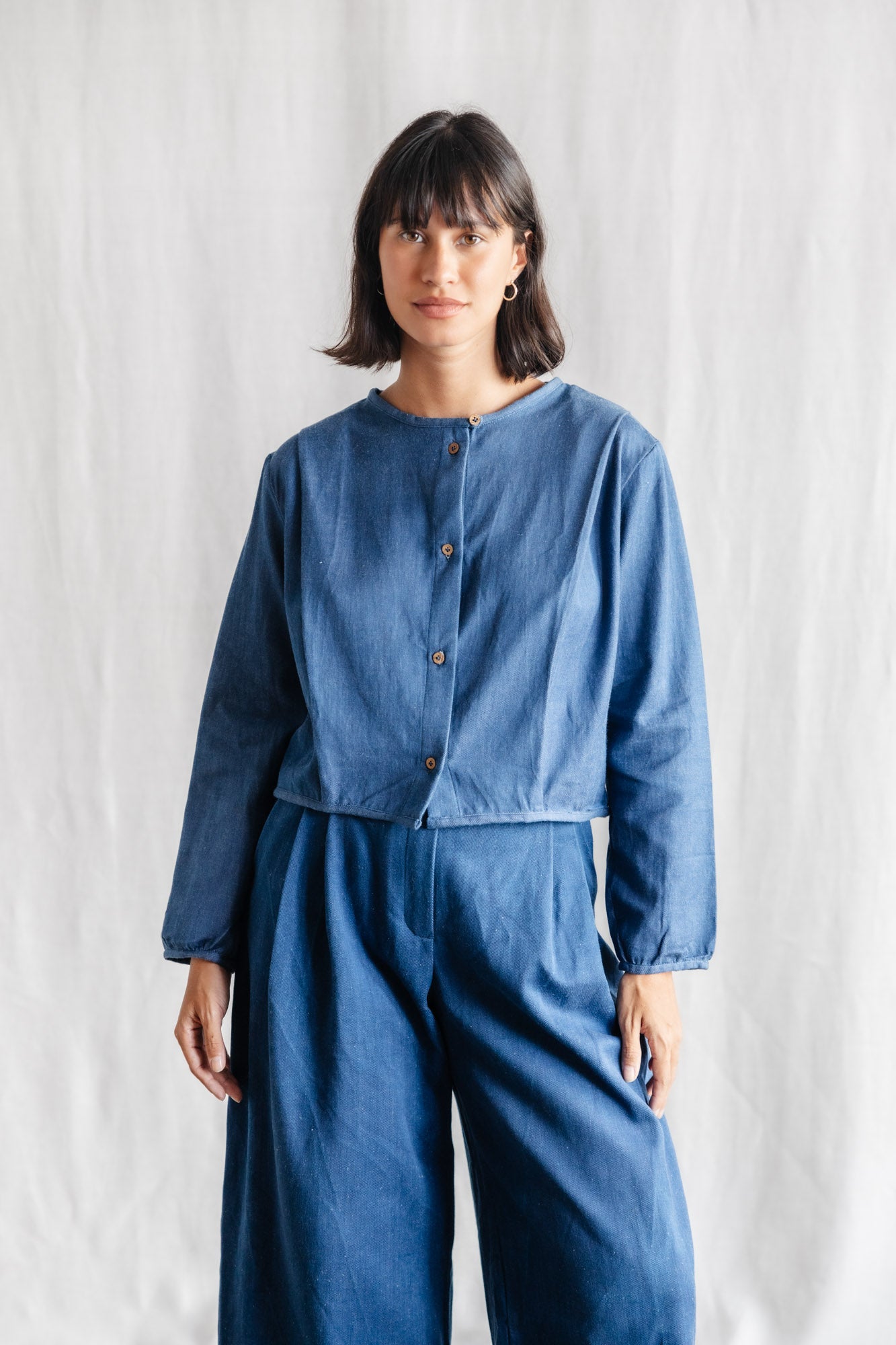 Bio-Baumwolldenim Bluse Nishi Denim