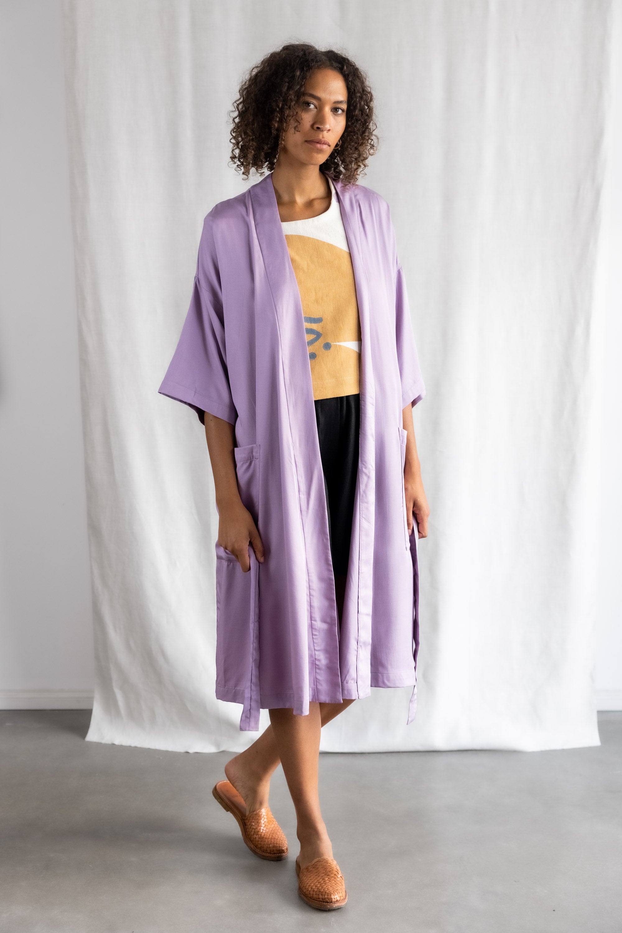 Modal Cardigan Rohani Flieder