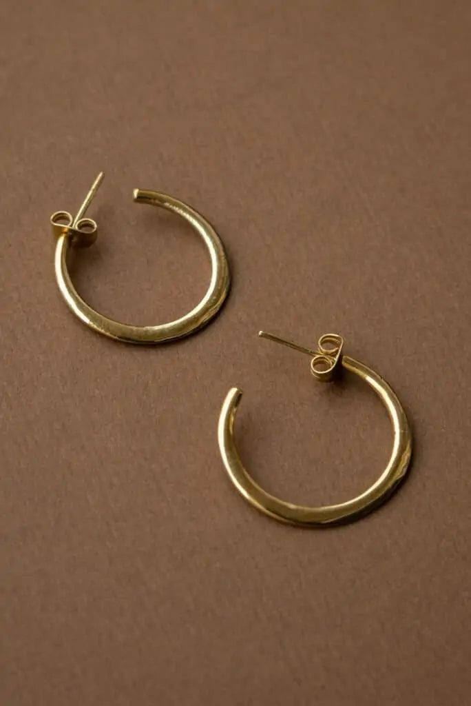 Hoop earrings Aadha brass