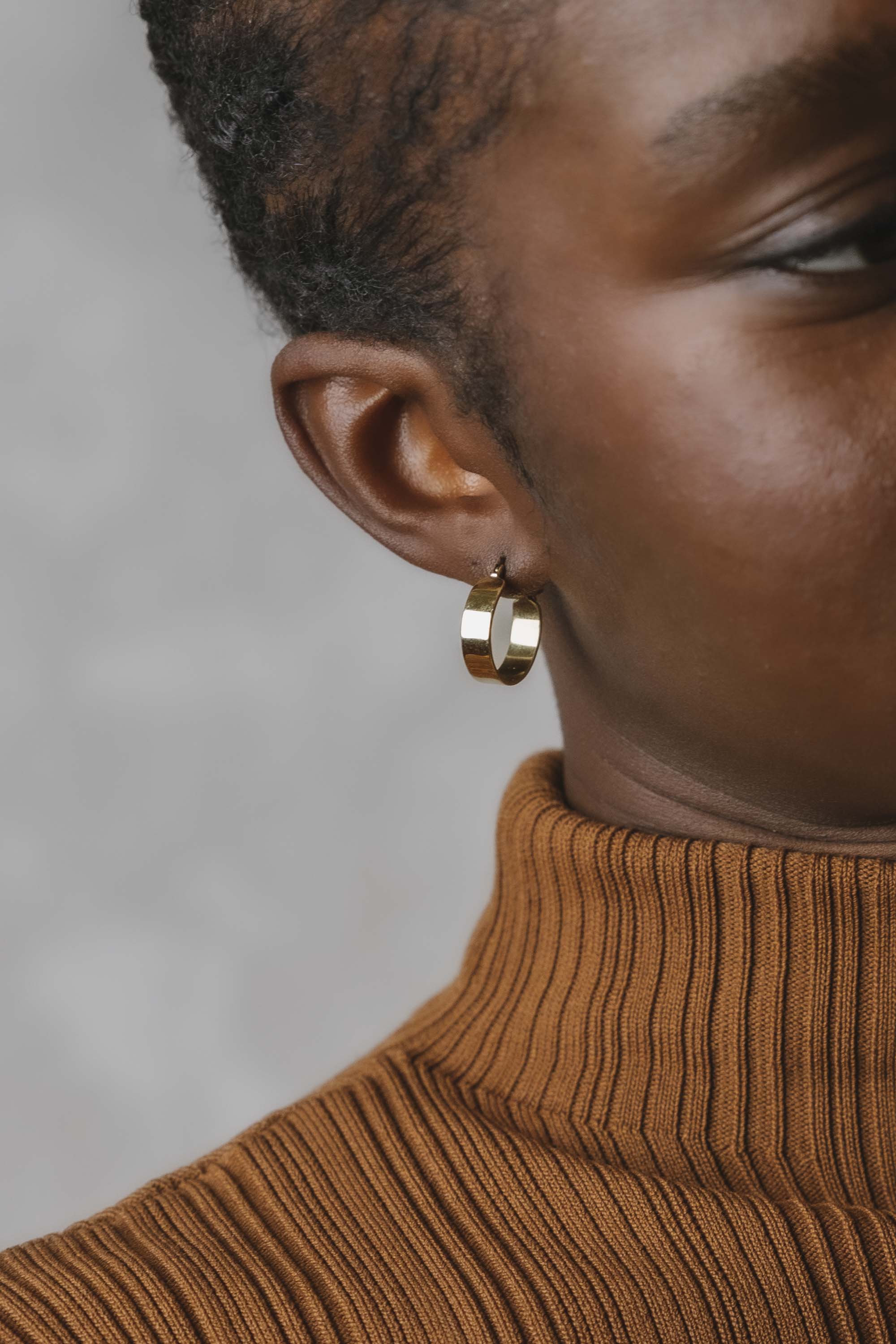 Hoop earrings Chauda brass