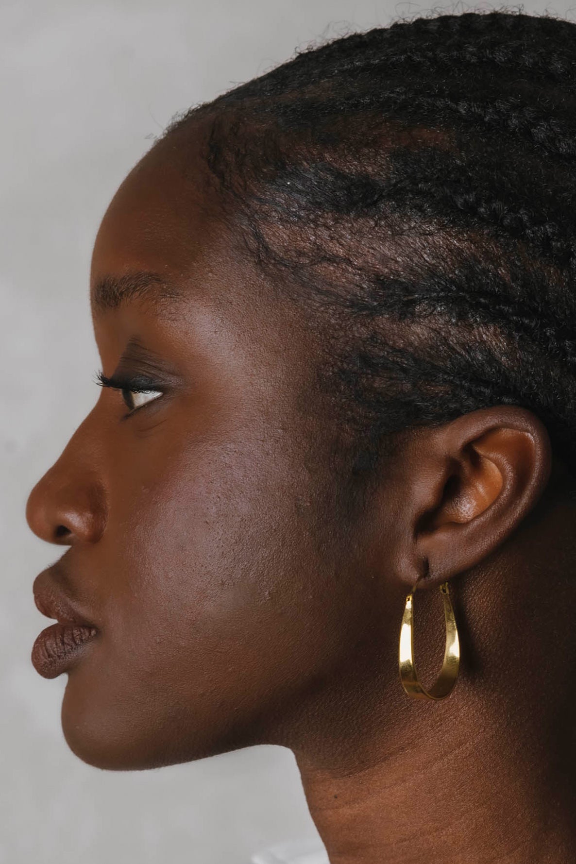 Hoop earrings Chooty brass