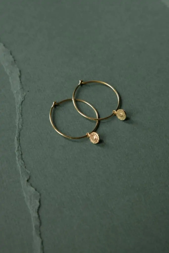 Hoop earrings Gaya brass