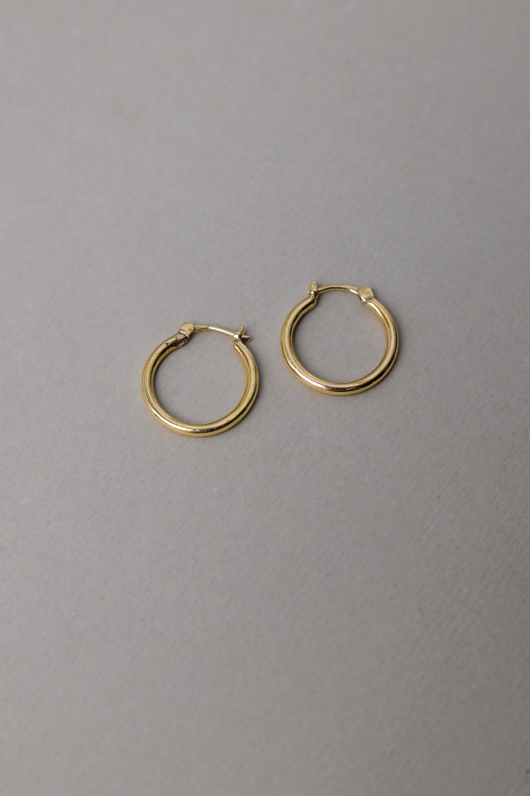 Hoop earrings Goal brass