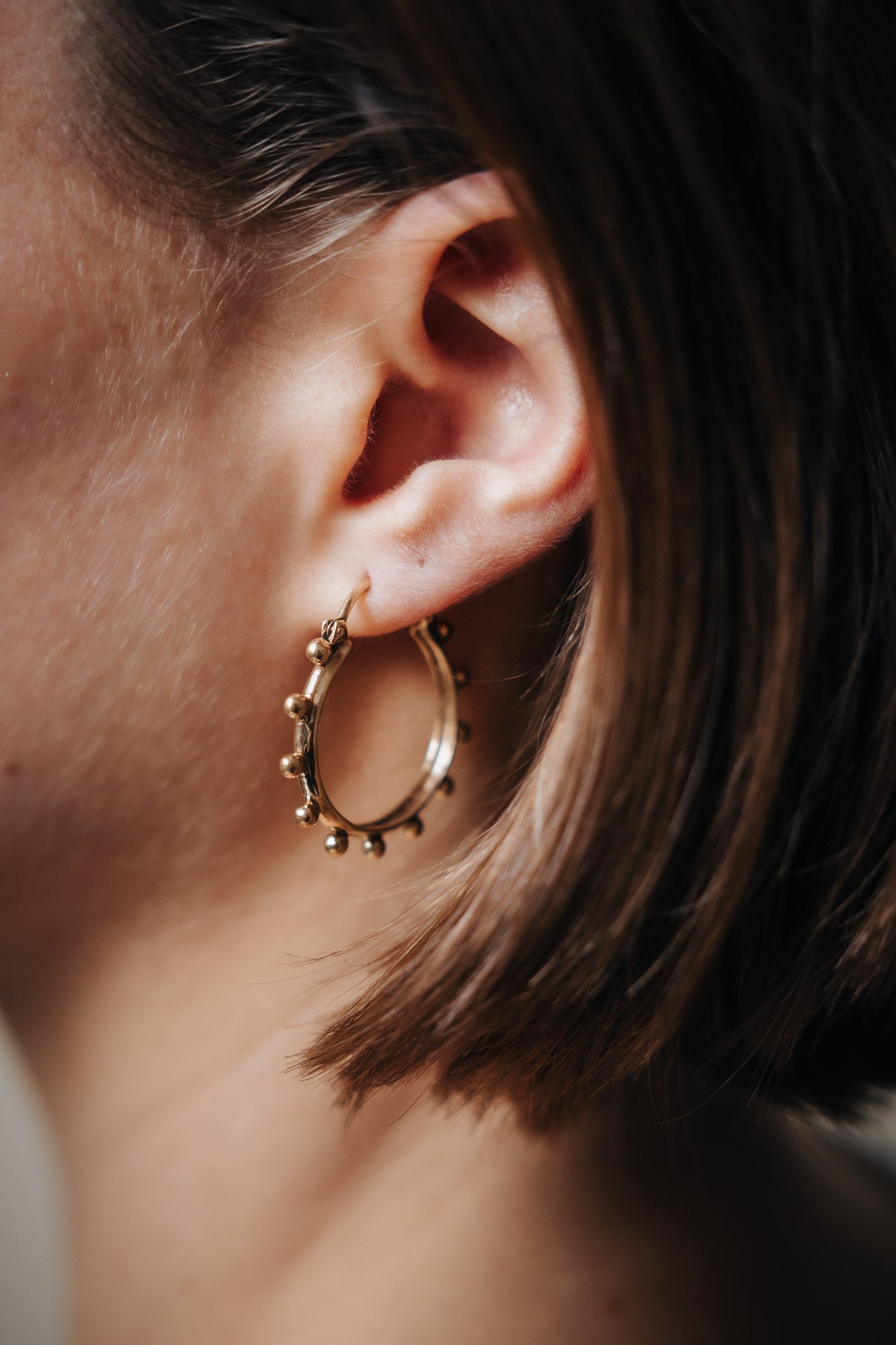 Hoop earrings Mahaan brass