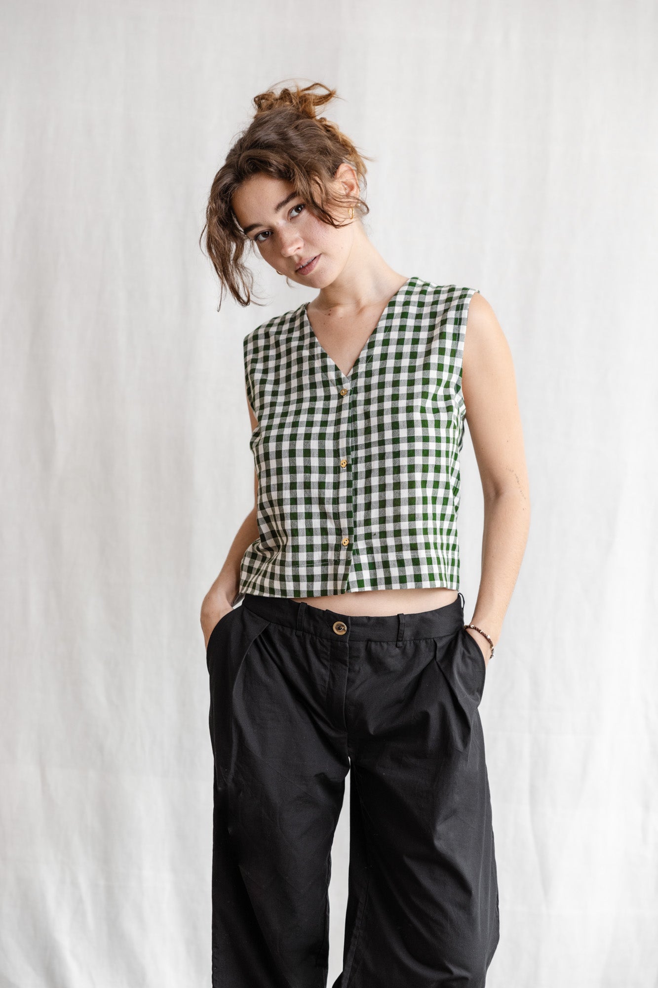 Baumwoll Top Chatania Checks