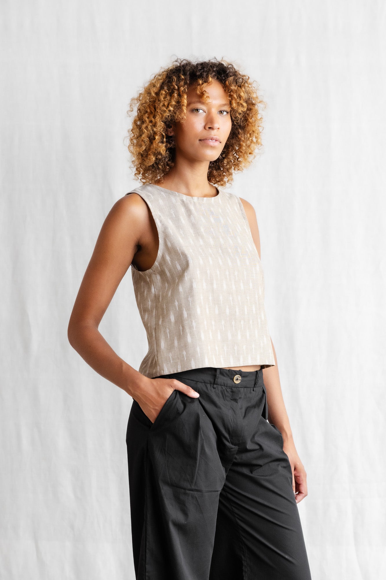 Bio-Baumwoll Top Osra Ikat