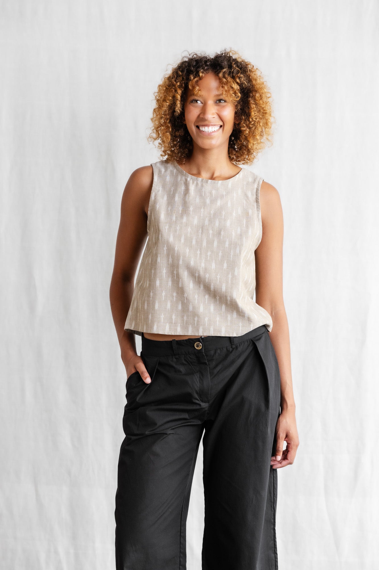 Bio-Baumwoll Top Osra Ikat