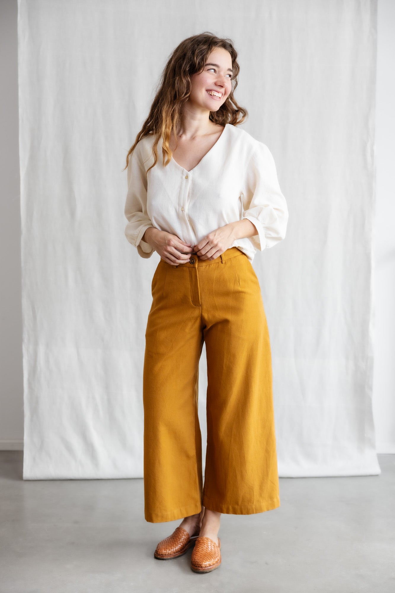 Bio-Baumwoll Culotte Hemani Curry