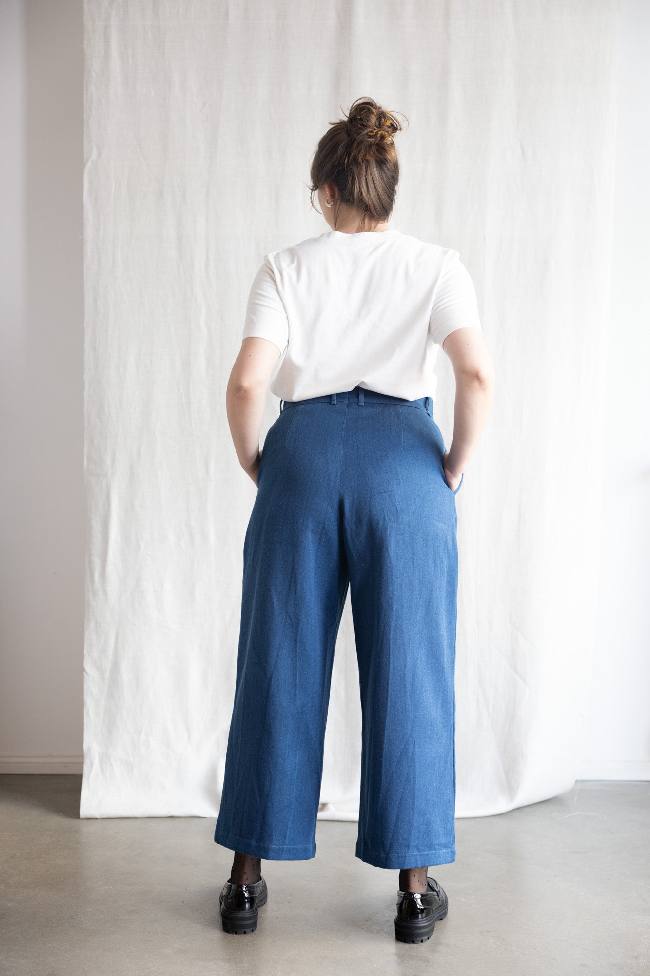 Organic cotton denim culottes Awa Denim
