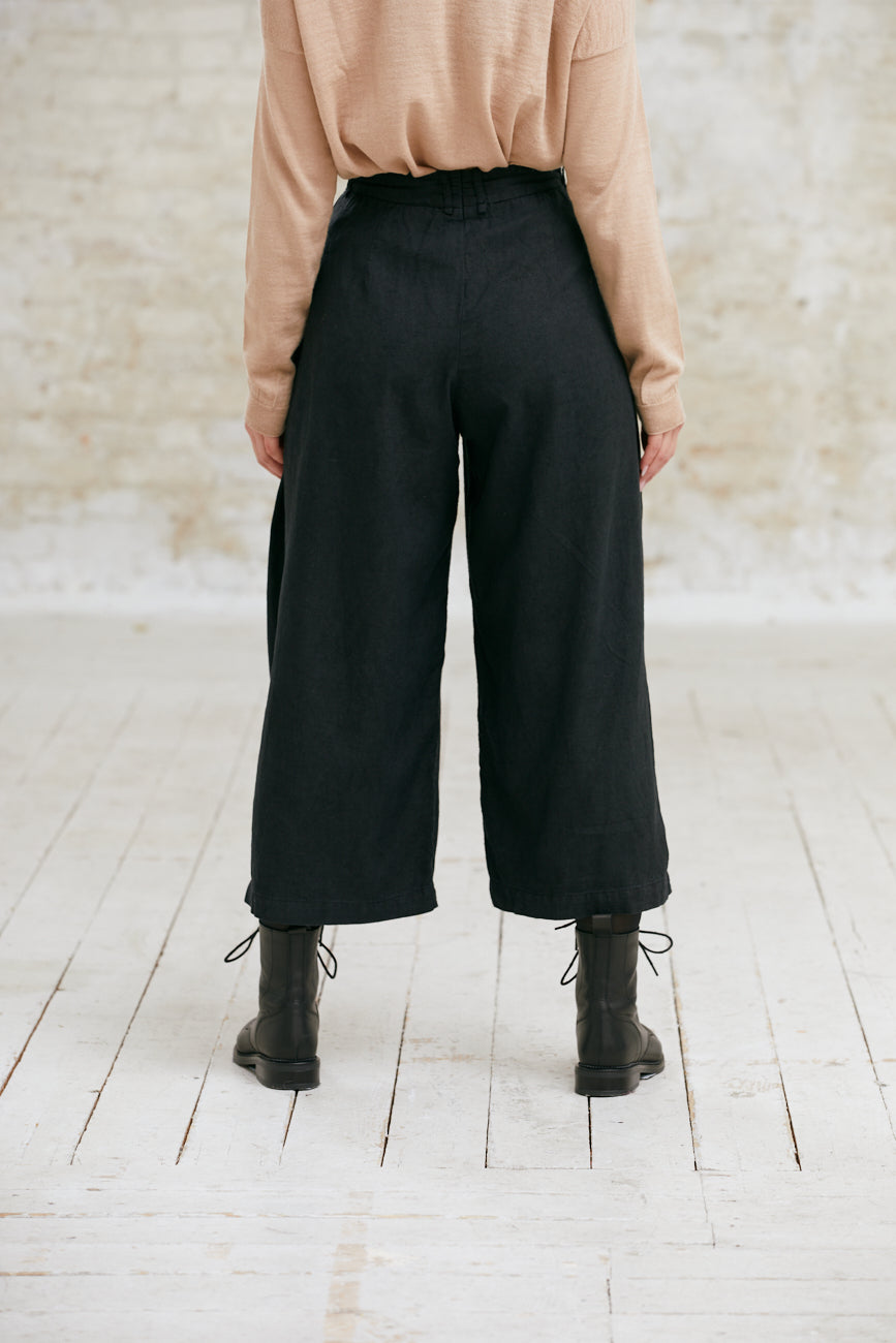 Hemp/Tencel Culotte Awa Black