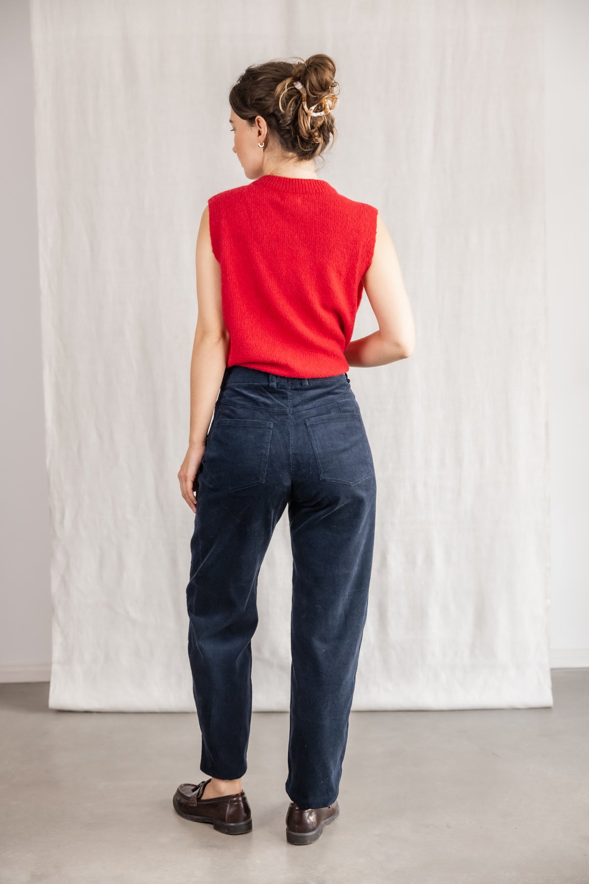 Baumwollcord Hose Palash Nachtblau