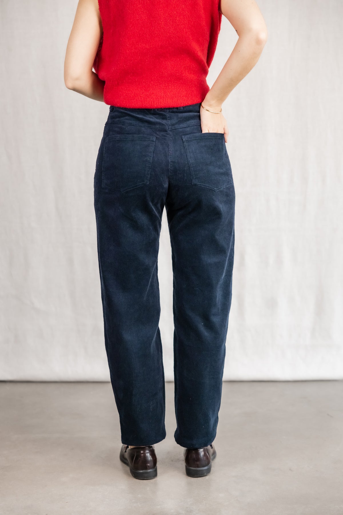 Baumwollcord Hose Palash Nachtblau