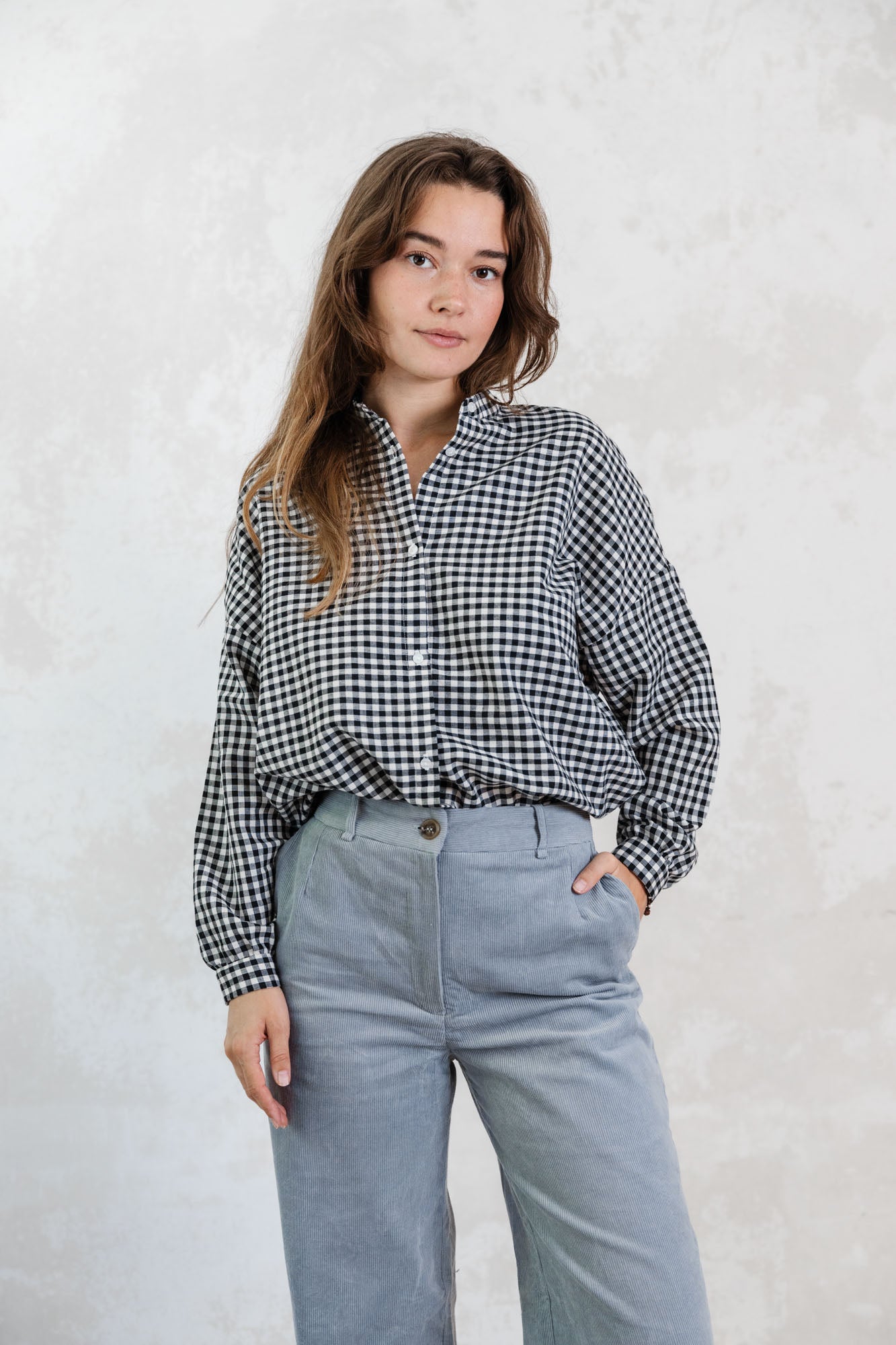 Bio-Baumwoll Bluse Hawali Kariert