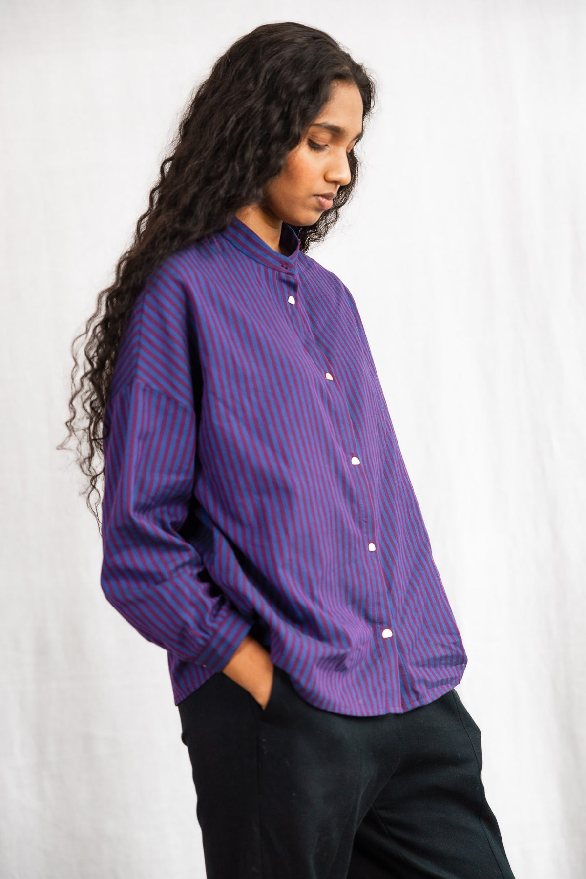 Bio-Baumwoll Bluse Hawali Streifen