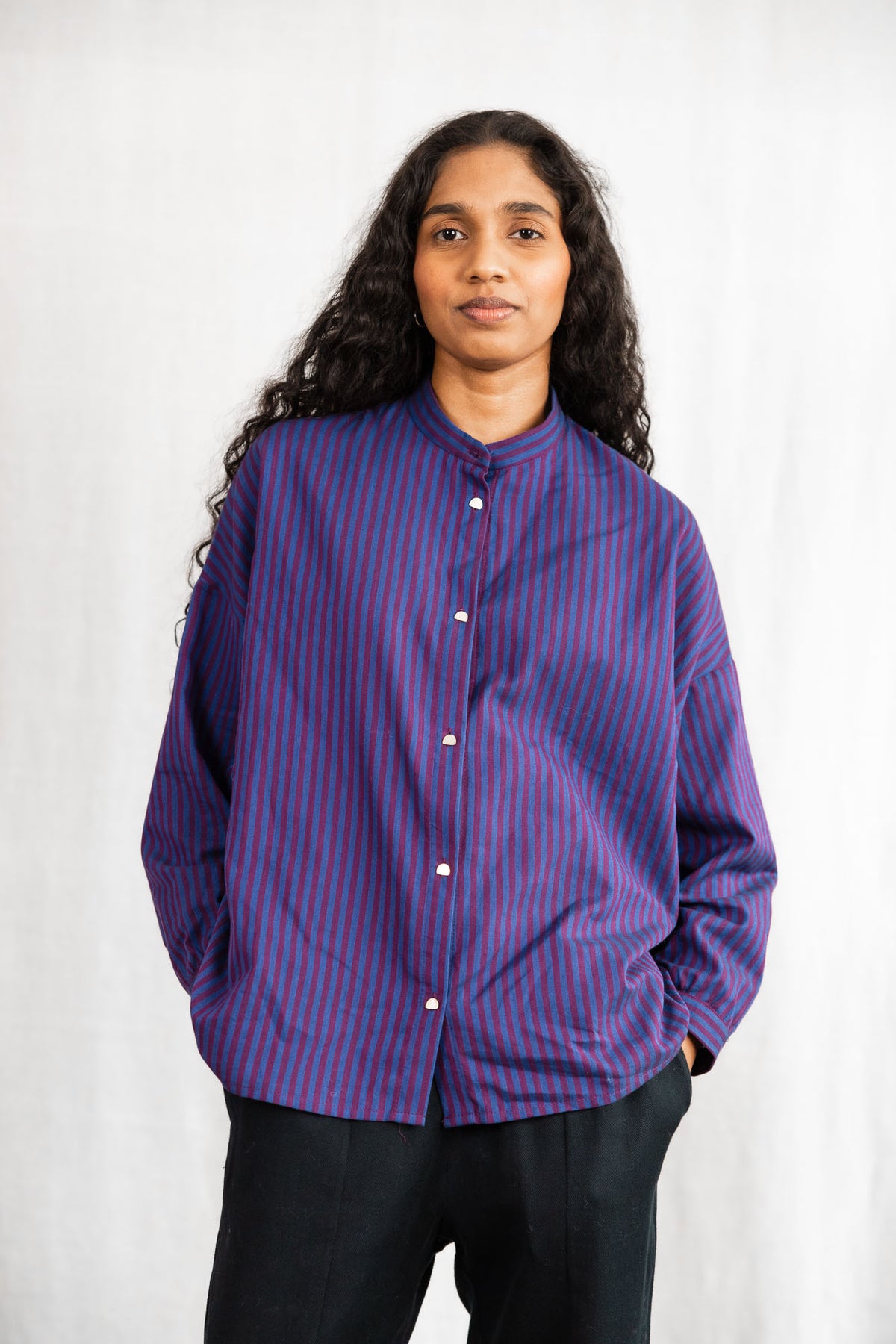 Bio-Baumwoll Bluse Hawali Streifen