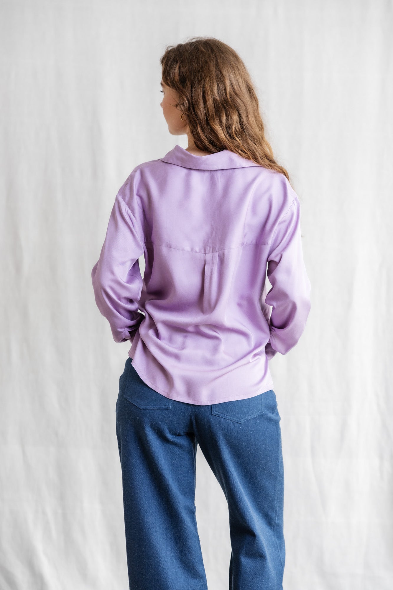 Modal Hemdbluse Komali Flieder