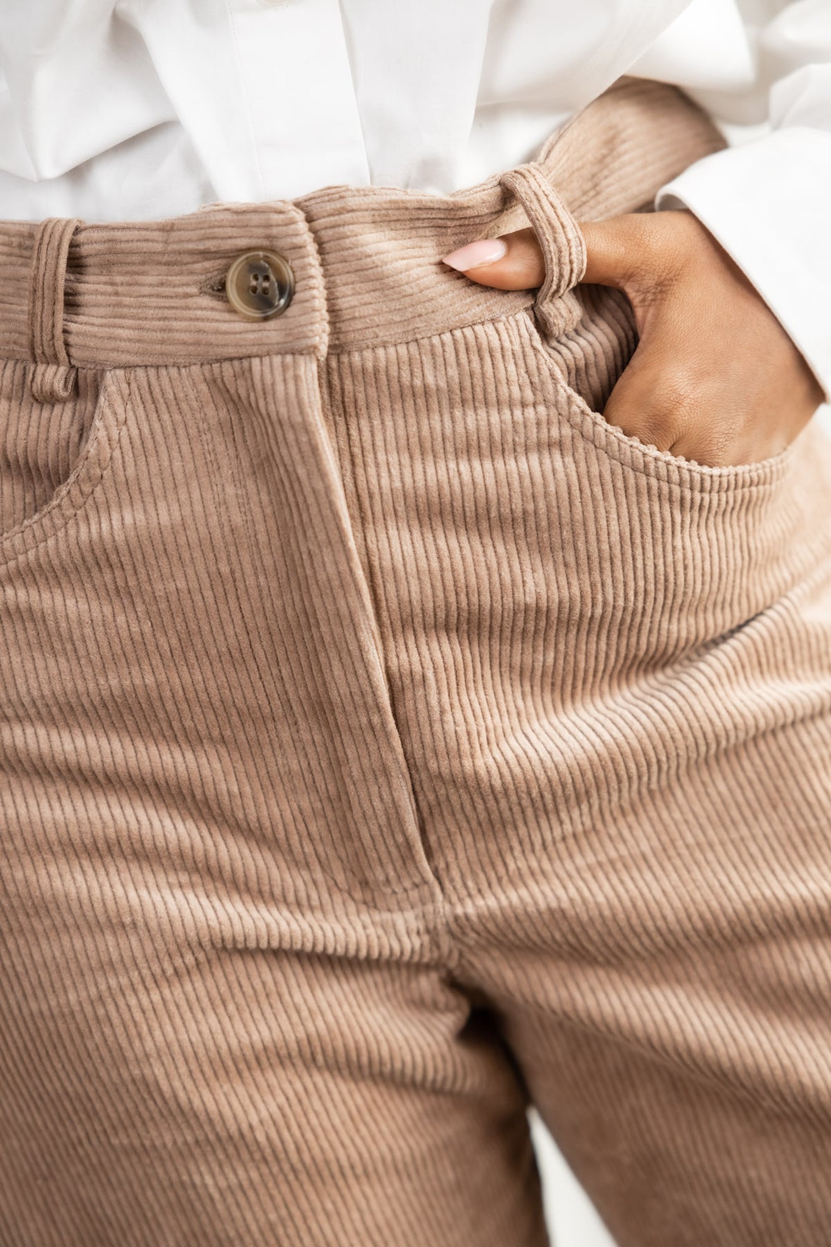 Baumwollcord Hose Palash Cappuccino