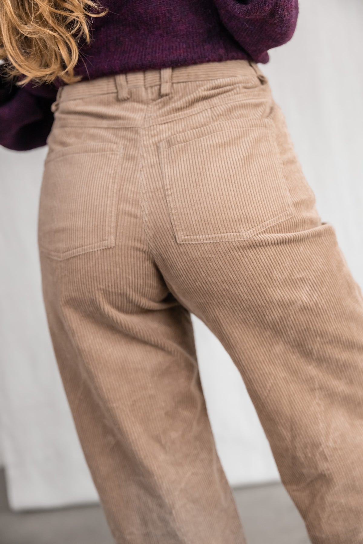 Baumwollcord Hose Tushar Cappuccino